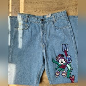 Vintage Disney Denim Mickey Jeans. Sz 11